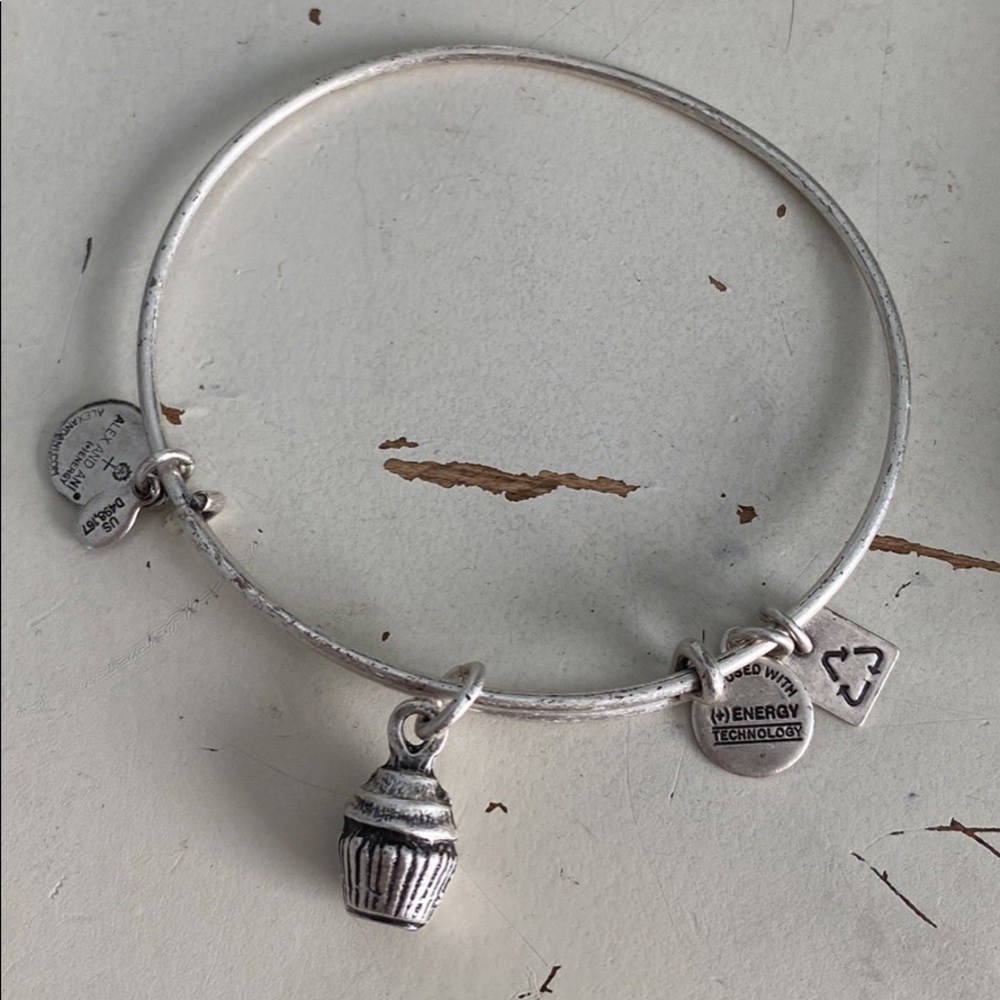 Alex and Ani Cupcake Dangle Bracelet